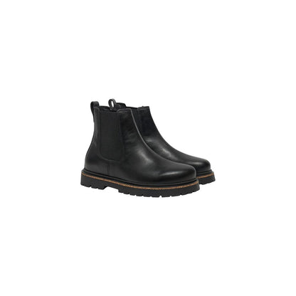 Black Leather Ankle Boots