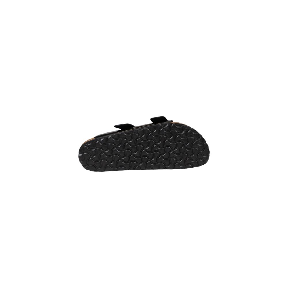 Black Leather Slippers