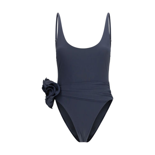 Gray Polyamide One-Piece Swimsuit