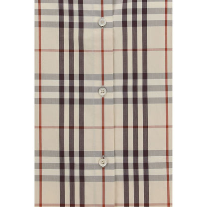 Beige Cotton Pattern Shirt
