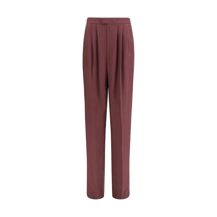 Purple Silk Dress Pants
