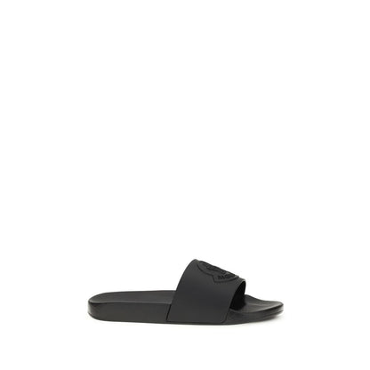 Black Rubber Slippers