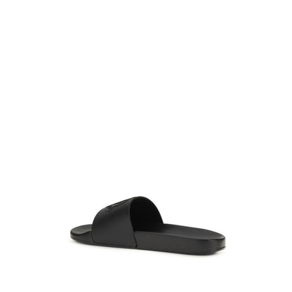 Black Rubber Slippers
