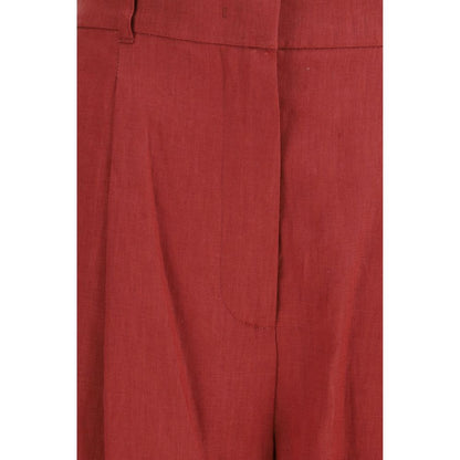 Multicolor Linen Bermuda Shorts