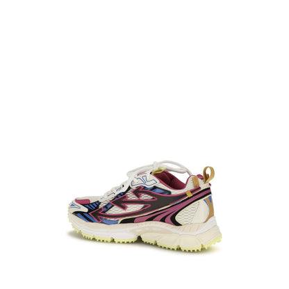 Multicolor Polyamide Athletic Sneakers