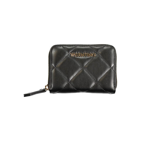 Black Polyurethane Women's Wallet