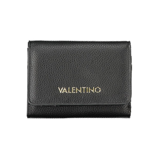 Black Polyurethane Women's Wallet