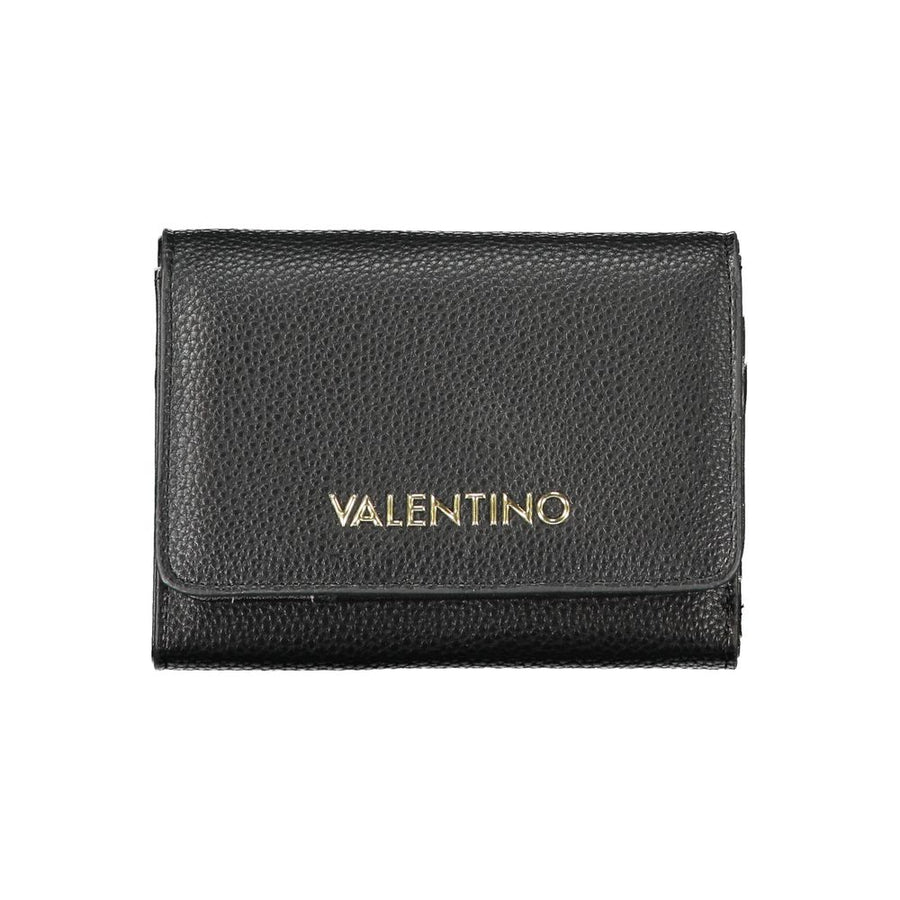 Black Polyurethane Women's Wallet