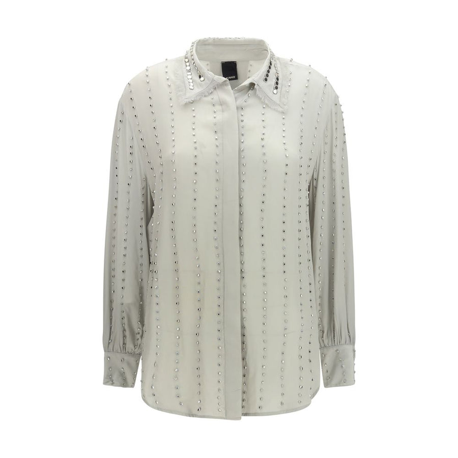 Gray Viscose Pattern Shirt