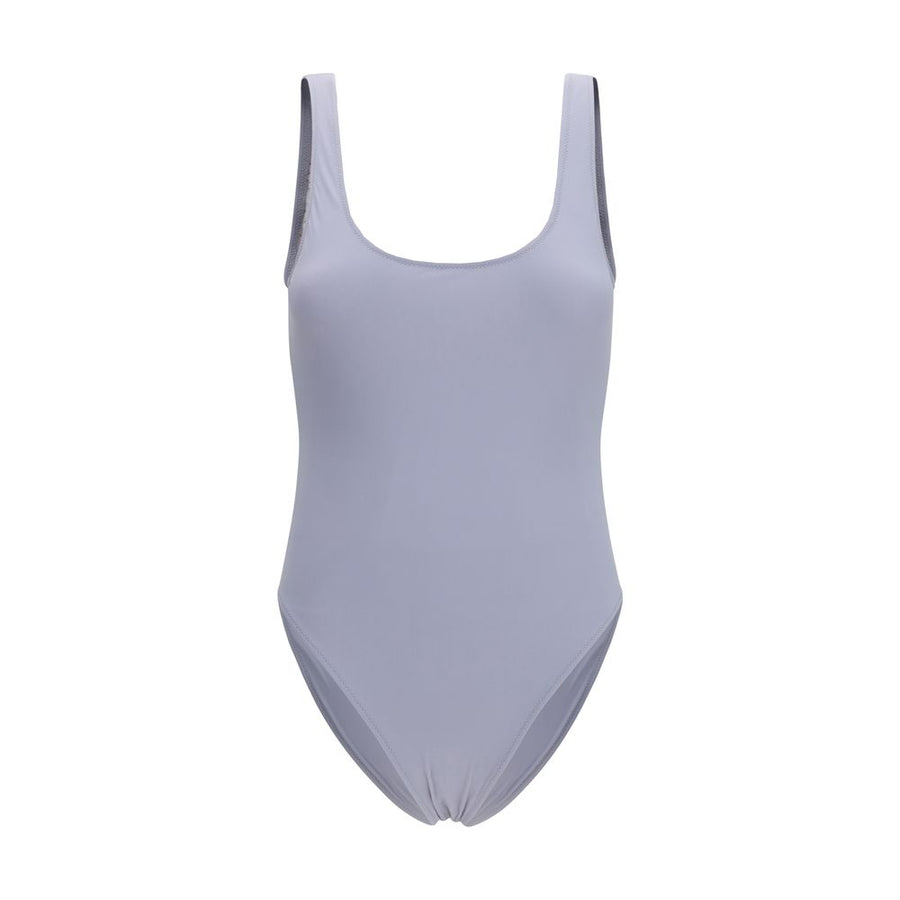 Gray Polyamide One-Piece Swimsuit