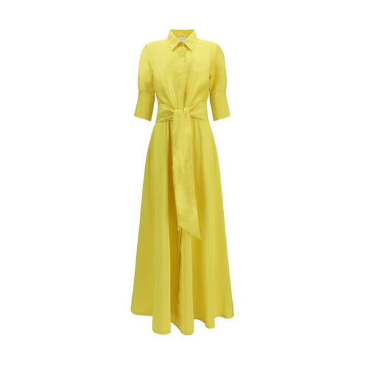 Bicolor Silk Casual Dress