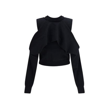 Black Cotton Cardigan