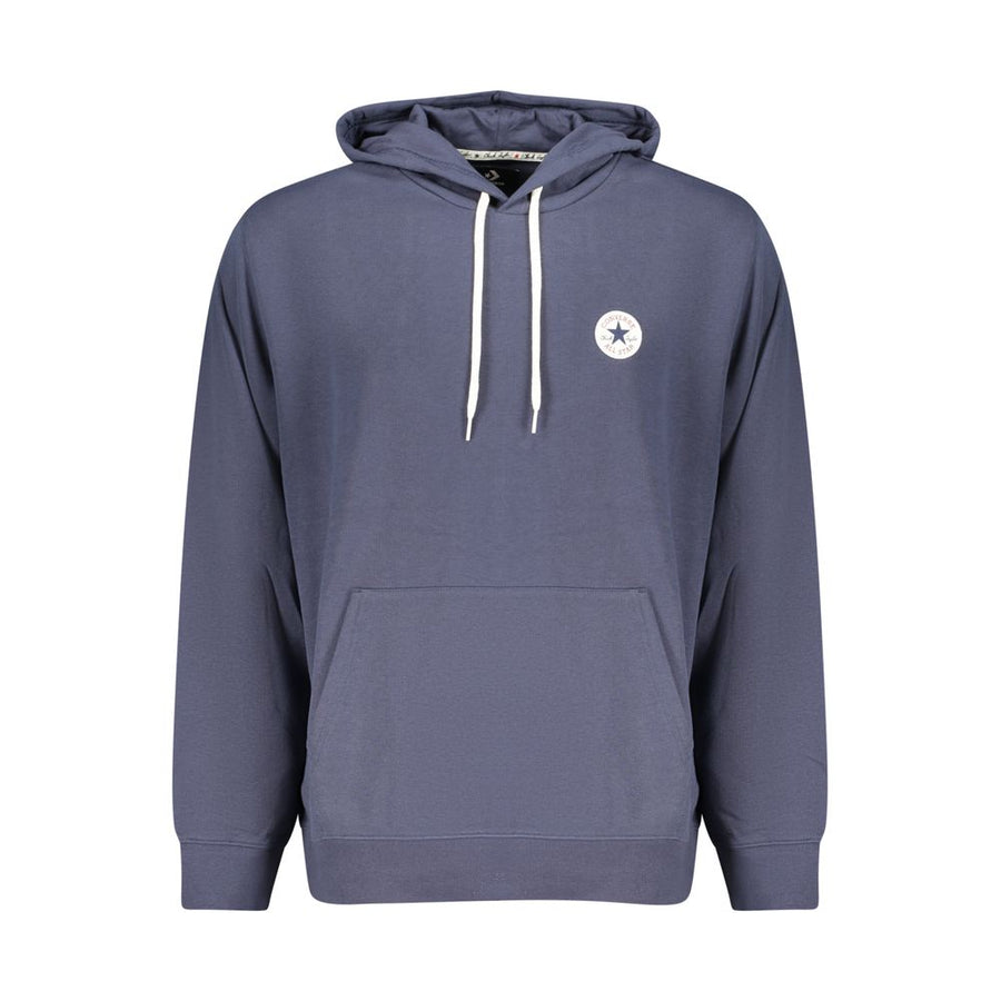 Blue Cotton Men's Hoodie