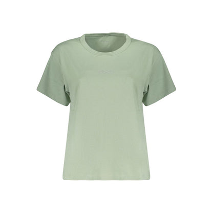 Green Cotton Women's T-Shirt