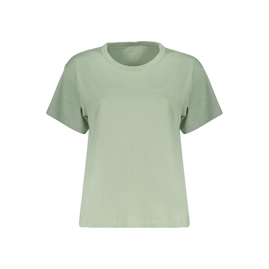 Green Cotton Women's T-Shirt