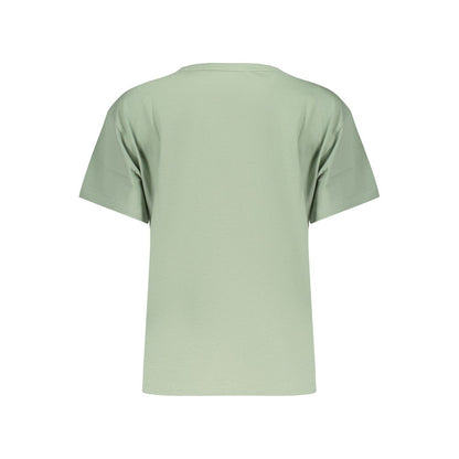 Green Cotton Women's T-Shirt