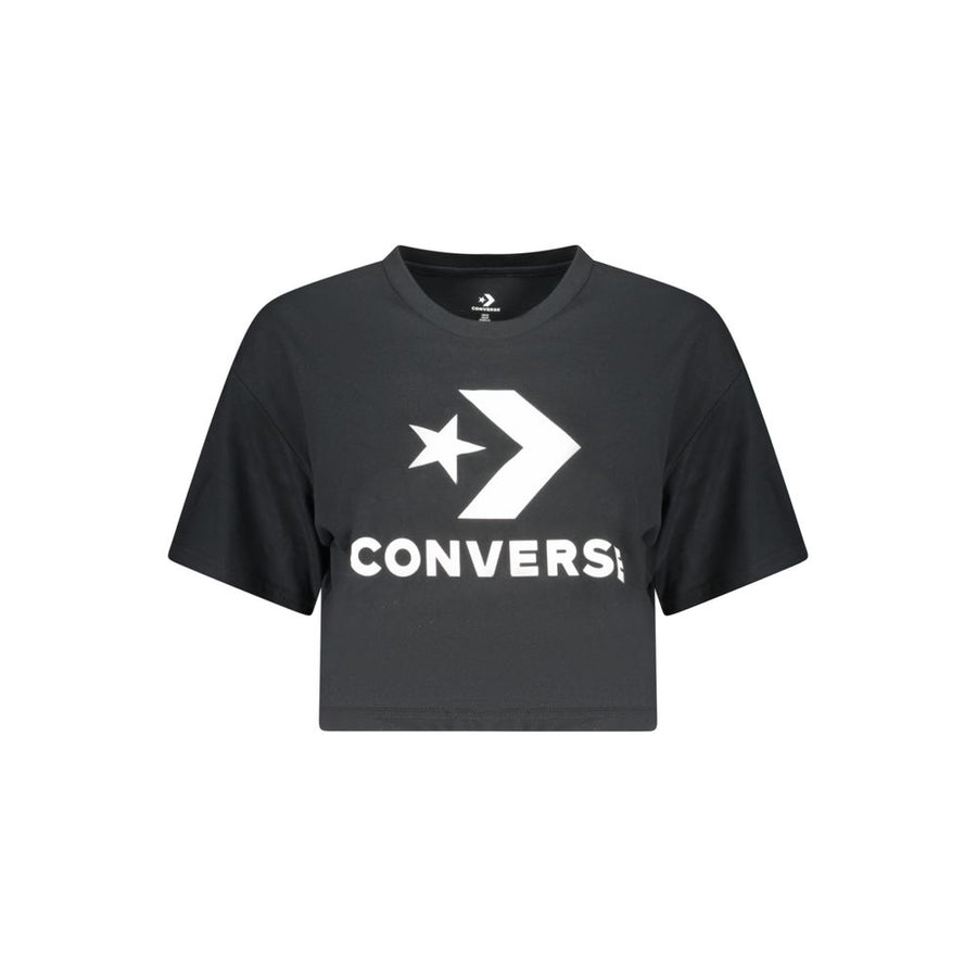 Black Cotton Women's T-Shirt