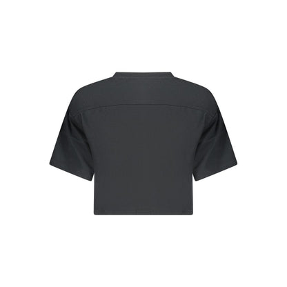 Black Cotton Women's T-Shirt