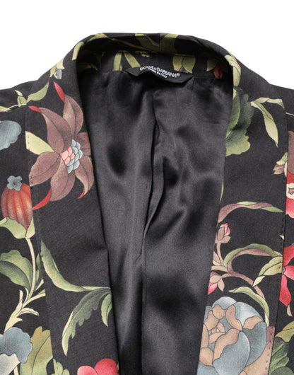 Multicolor Floral Leopard 1 Button Men Suit Jacket