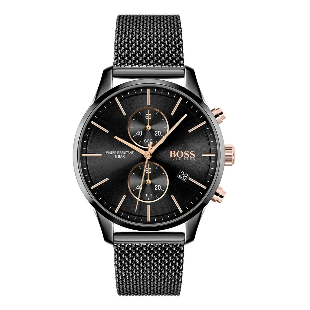 Black Stainless Steel Dress Watch