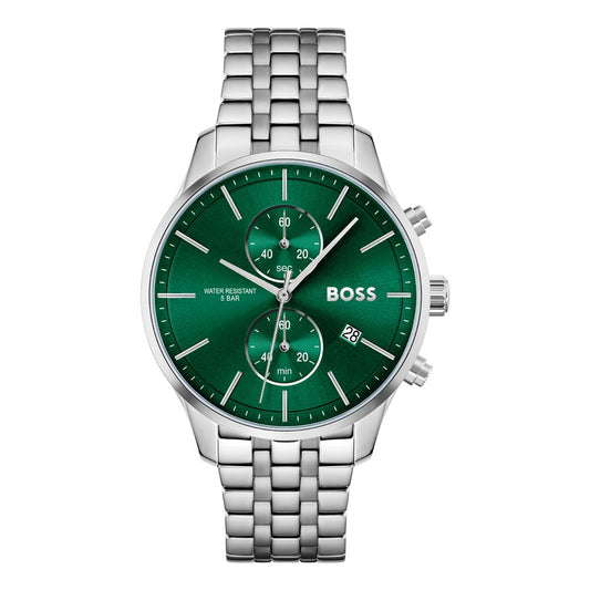 Gray Stainless Steel Dress Watch