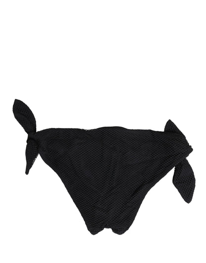 Swimwear Black Side-Tie Bikini Bottom DG Logo