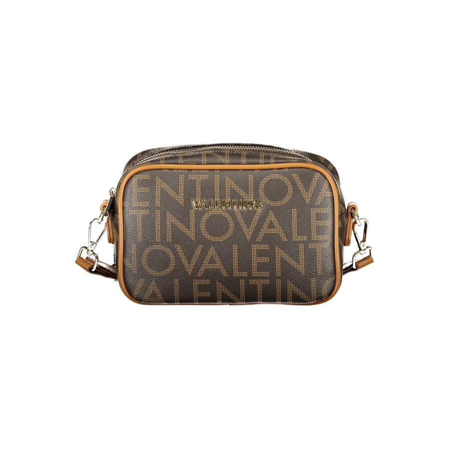 Brown Polyurethane Women Bag