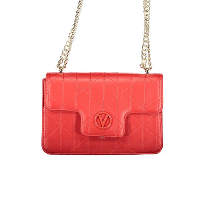 Red Polyurethane Womens Bag