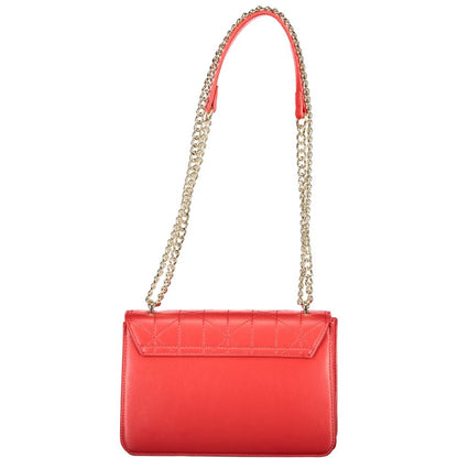 Red Polyurethane Womens Bag