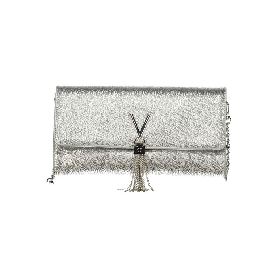 Argento Polyurethane Women's Handbag