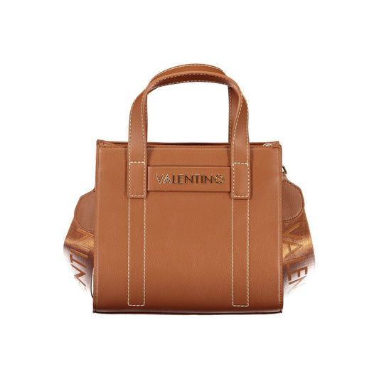 Brown Polyurethane Women's Bag