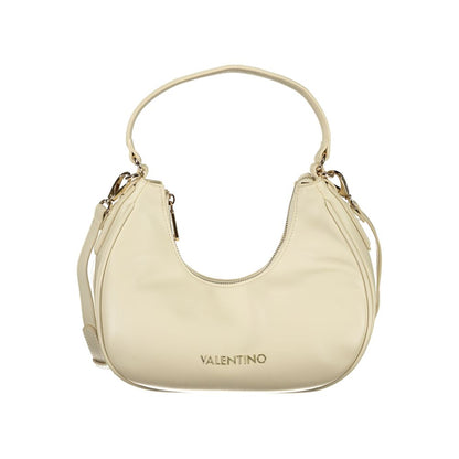 Beige Polyurethane Women's Bag