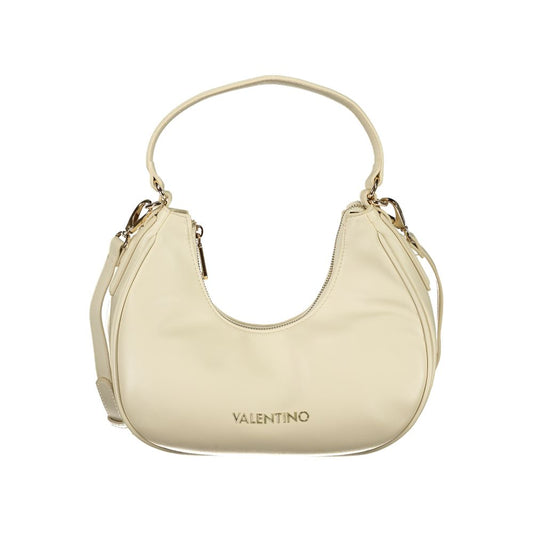 Beige Polyurethane Women's Bag