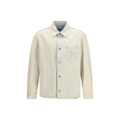 Beige Cotton Denim Jacket