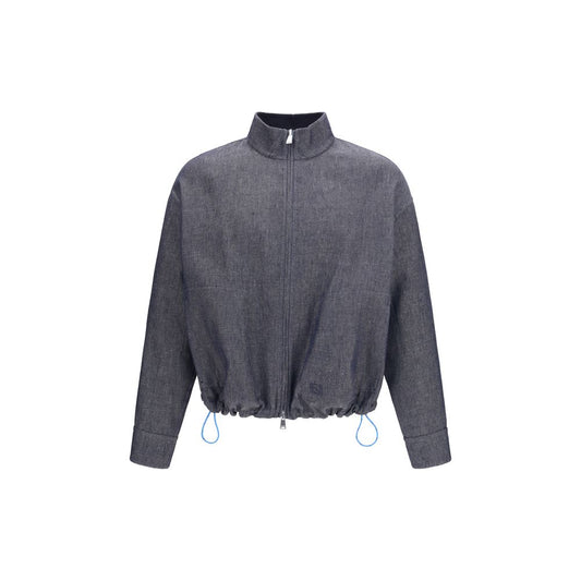Blue Linen Denim Jacket