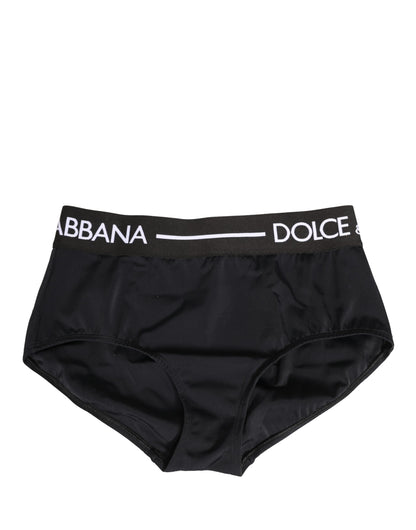 Black Logo Waistband Coulotte Panty Underwear