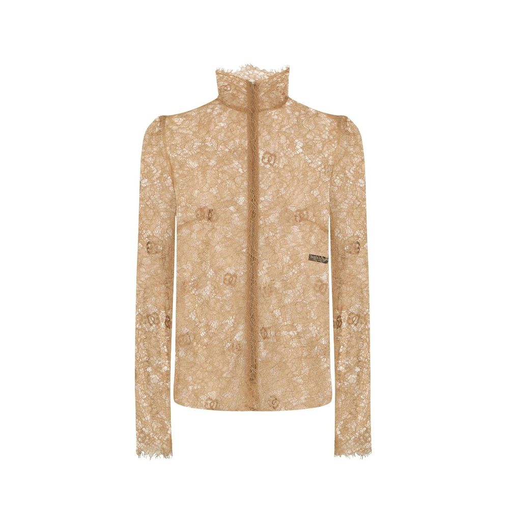 Beige Polyester Tank Tops