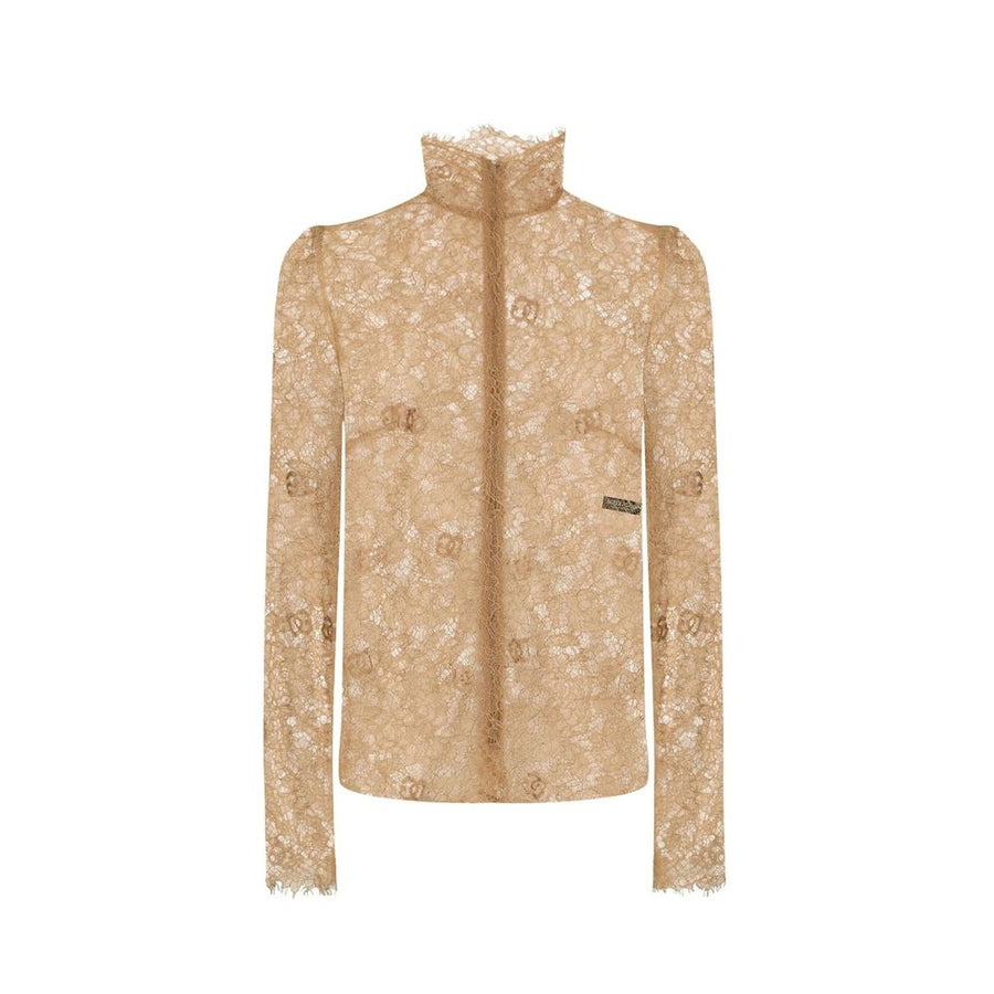 Beige Polyester Tank Tops