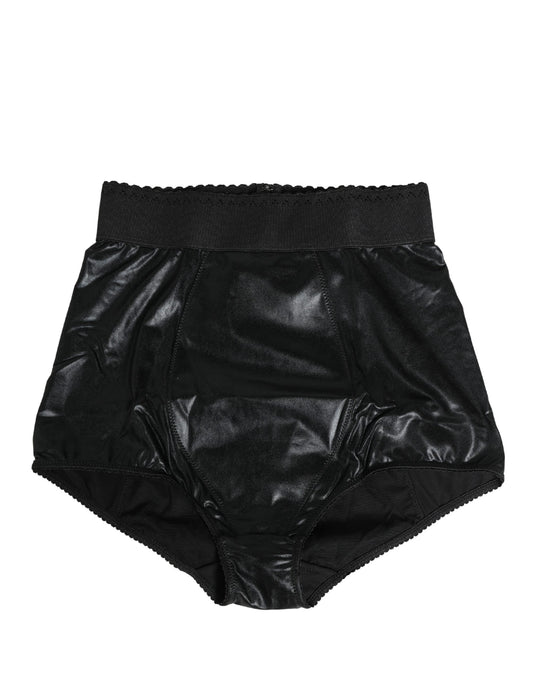 Black High Waisted Slip Girdle Panty Underwear