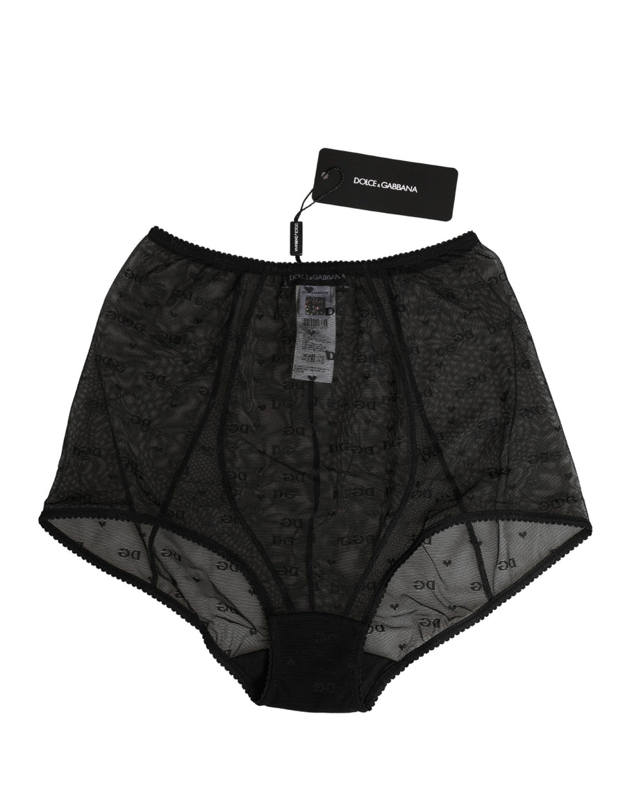 Black Nylon Stretch Slip Girdle Panty Underwear