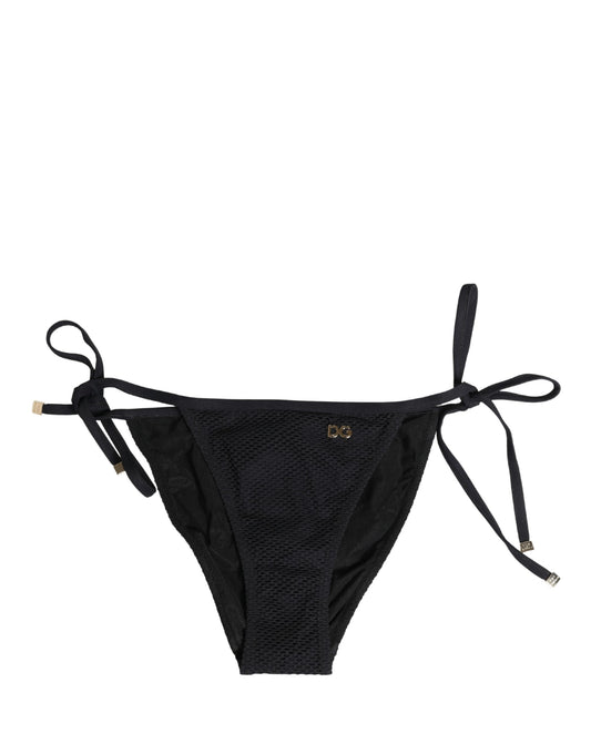 Black Tie-Side Bikini Bottom Swimsuit Swimwear