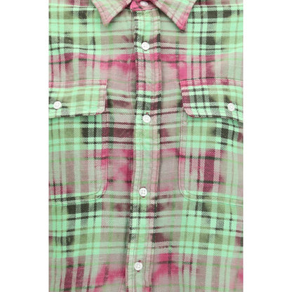 Bicolor Cotton Pattern Shirt