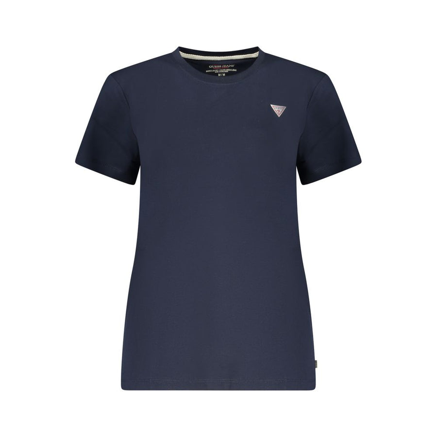 Blue Cotton Women's T-Shirt