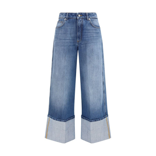 Blue Cotton Jeans Denim
