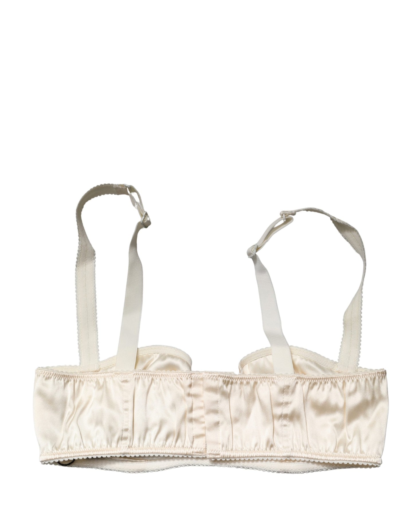 Off White Semi-Pad Underwire Balconette Bra Underwear