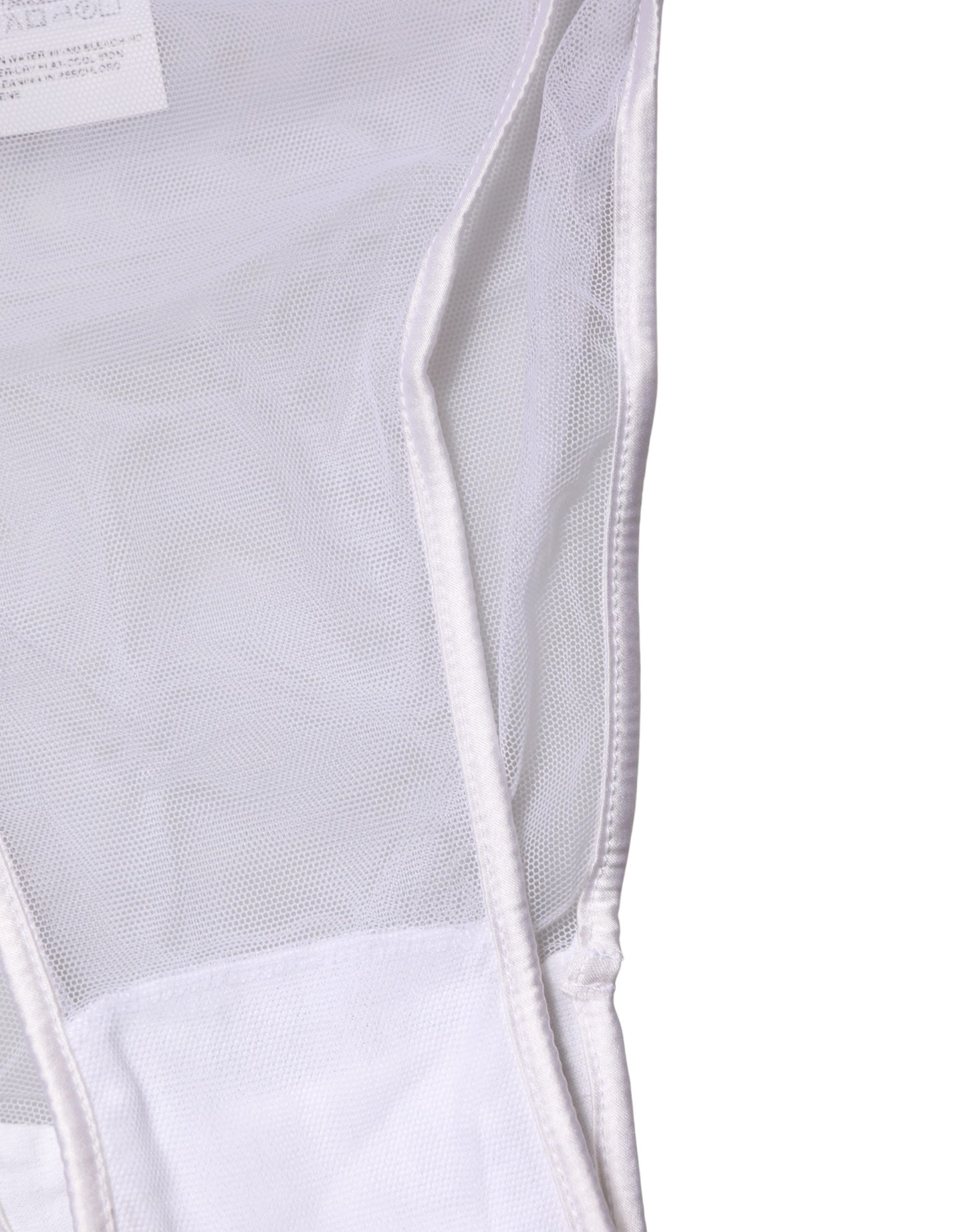 White Sheer Silk Stretch High Brief Underwear