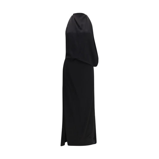 Black Viscose Casual Dress