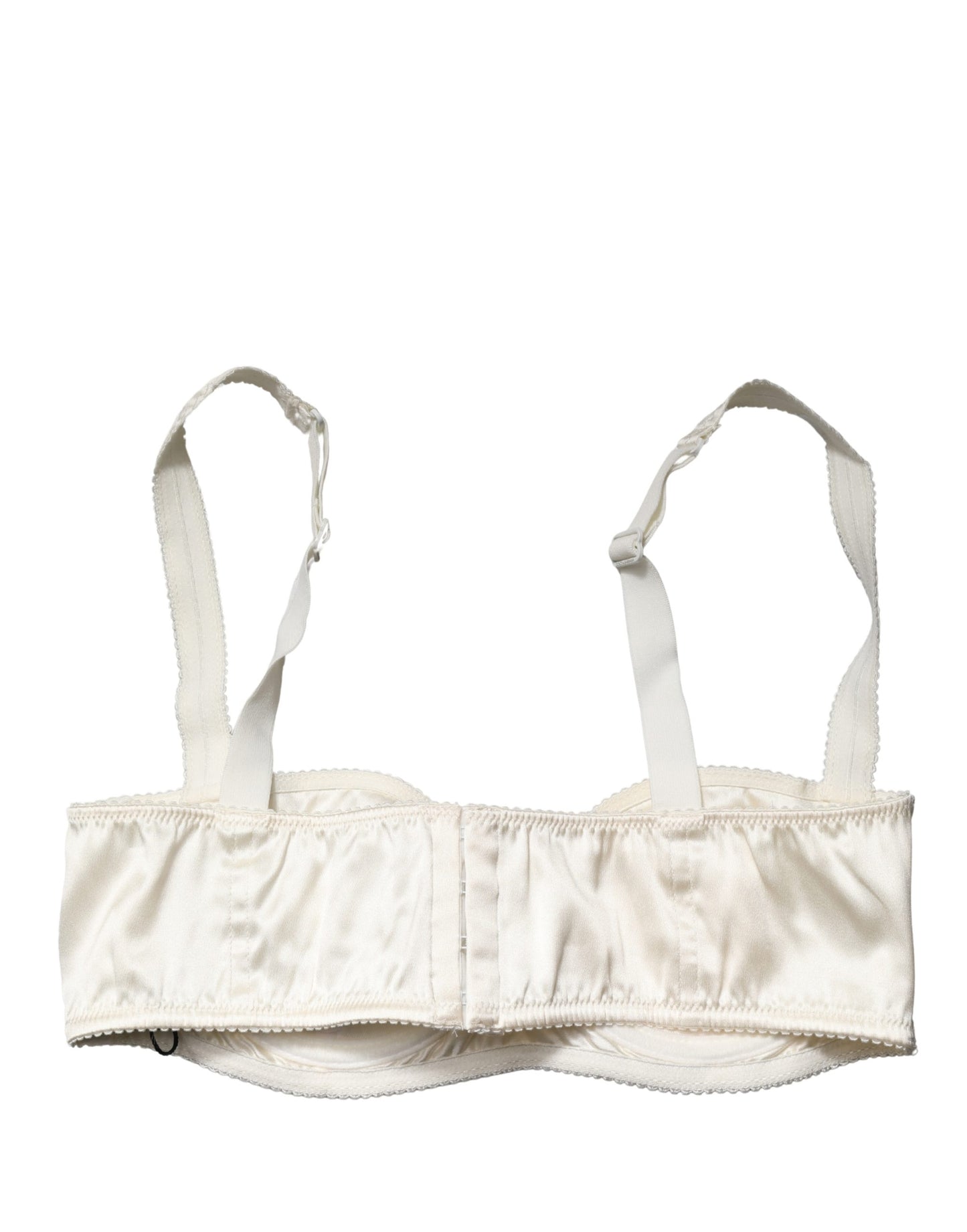 Off White Semi-Pad Underwire Balconette Bra Underwear