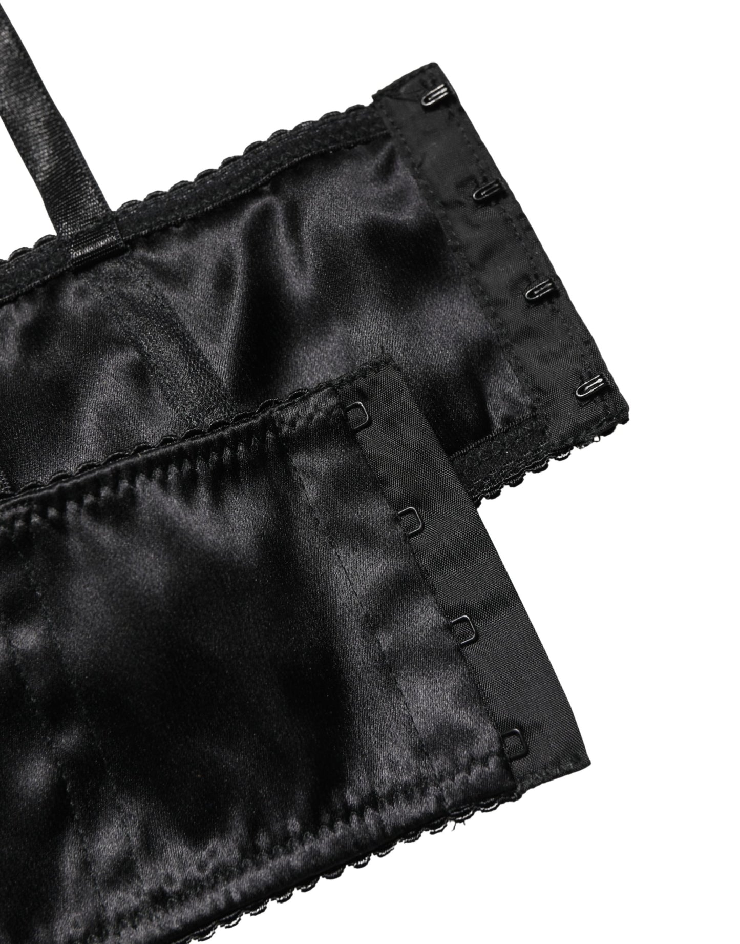 Black Semi-Pad Underwire Balconette Bra Underwear