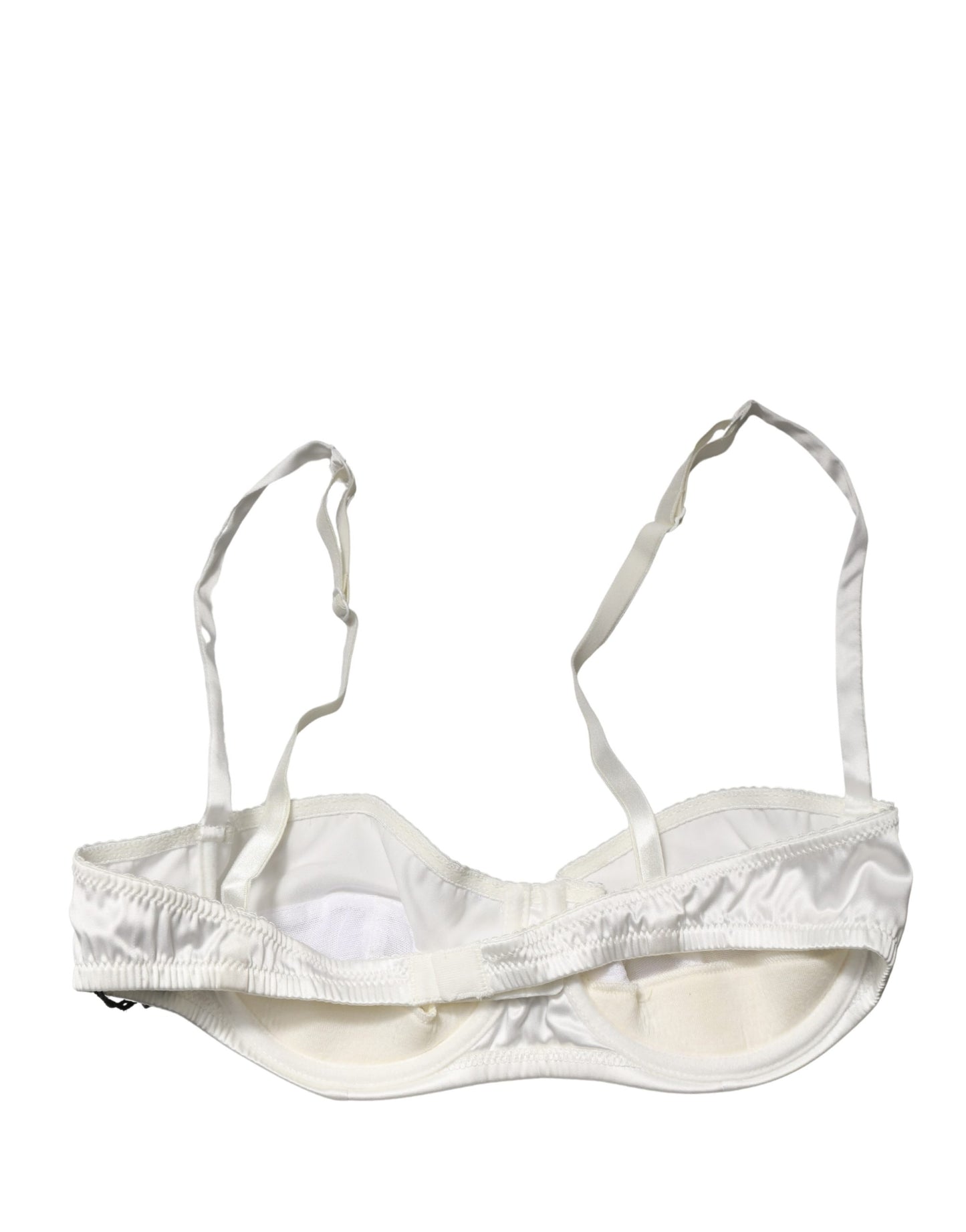 White Semi-Pad Underwire Balconette Underwear